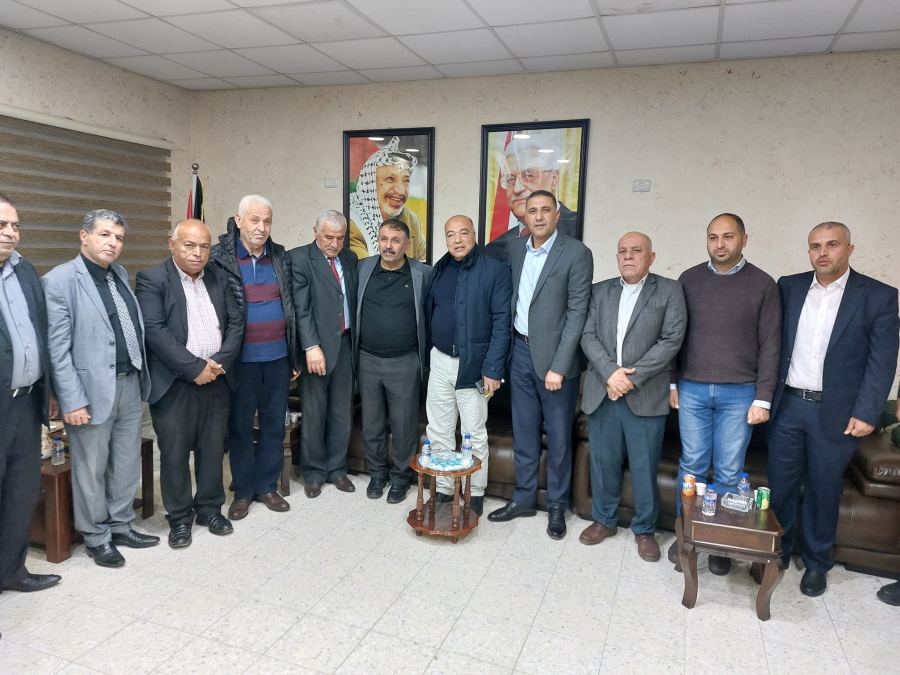 استقبل الاخ حسام دراغمه رئيس بلدية طوباس واعضاء المجلس البلدي الخ جهاد المسيمي 